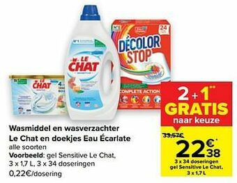 Carrefour Market Gel sensitive le chat aanbieding