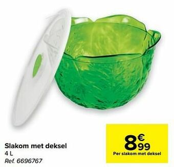 Slakom met deksel