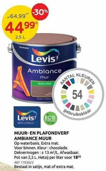 Brico Muur- en plafondverf ambiance muur aanbieding
