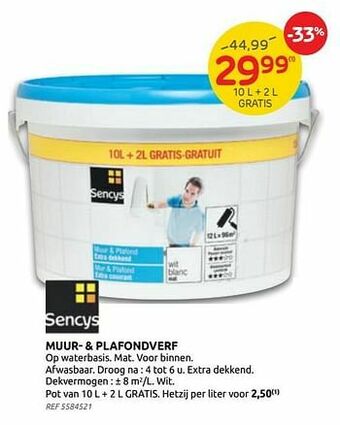 Brico Muur- + plafondverf aanbieding