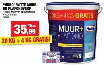 Hubo Hubo witte muuren plafondverf aanbieding