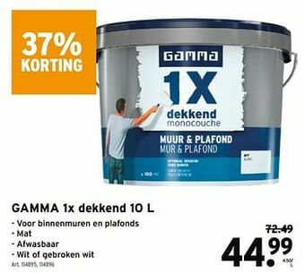 GAMMA Gamma 1x dekkend aanbieding