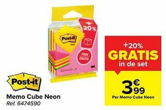 Memo cube neon