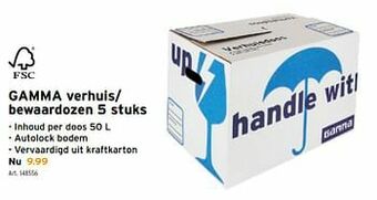 GAMMA Gamma verhuis- bewaardozen aanbieding