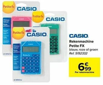 Carrefour Rekenmachine petite fx aanbieding