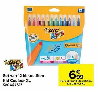 Set van 12 kleurstiften kid couleur xl