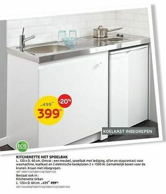 Kitchenette met spoelbak