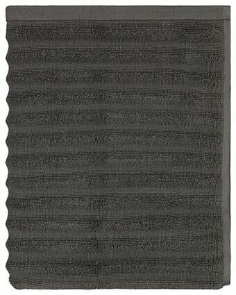 HEMA Badmat 50x85 Streep Donkergrijs