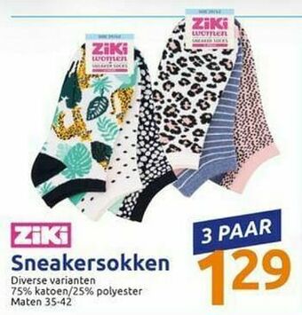 Action Sneakersokken aanbieding