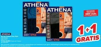 Carrefour Set van 2 boxers easy style voor heren aanbieding