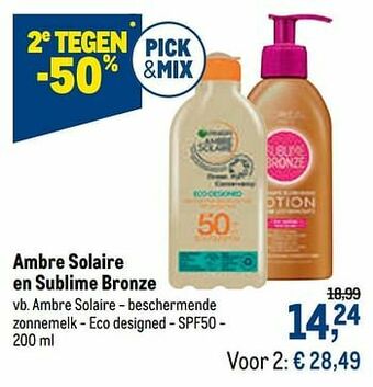 Makro Ambre solaire - beschermende zonnemelk - eco designed ?? spf50 aanbieding