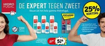 Kruidvat Hidrofugal spray double protection aanbieding