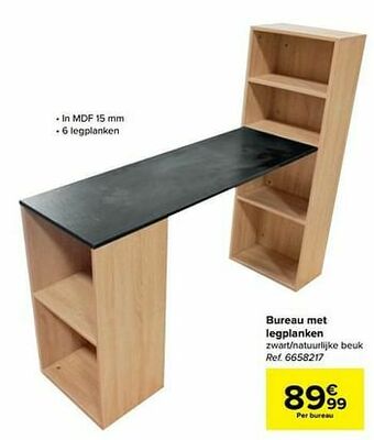 Carrefour Bureau met legplanken aanbieding