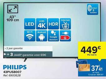 Carrefour Philips ledtv aanbieding