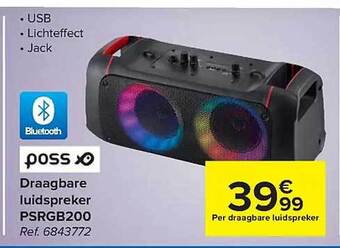 Carrefour Draagbare luidspreker aanbieding