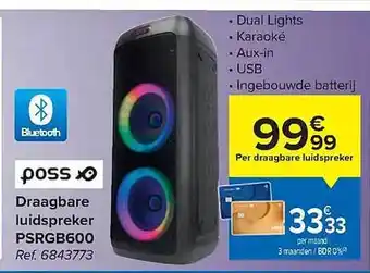 Carrefour Draagbare luidspreker aanbieding