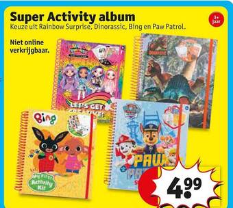 Kruidvat Super activity album aanbieding