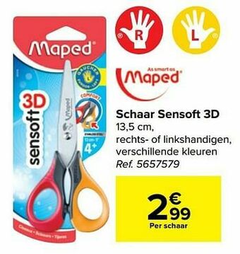 Carrefour Schaar sensoft 3d aanbieding