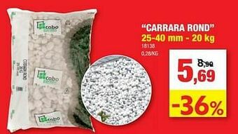 Hubo Siergrind carrara rond aanbieding