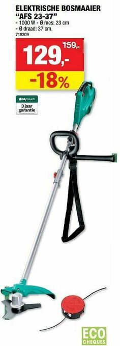 Hubo Bosch elektrische bosmaaier afs 23-37 aanbieding