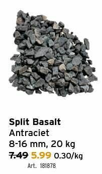 GAMMA Split basalt antraciet aanbieding