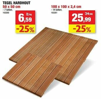 Tegel hardhout