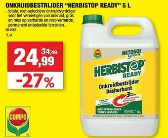 Onkruidbestrijder herbistop ready
