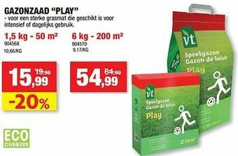 Hubo Gazonzaad play aanbieding
