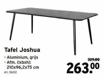 GAMMA Tafel joshua aanbieding