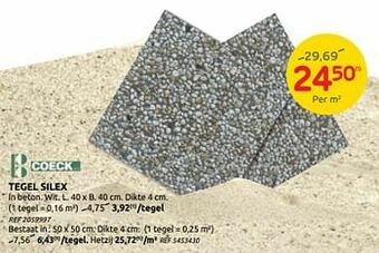 Brico Tegel silex aanbieding