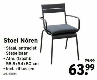 GAMMA Stoel nóren aanbieding