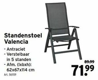 Standenstoel valencia