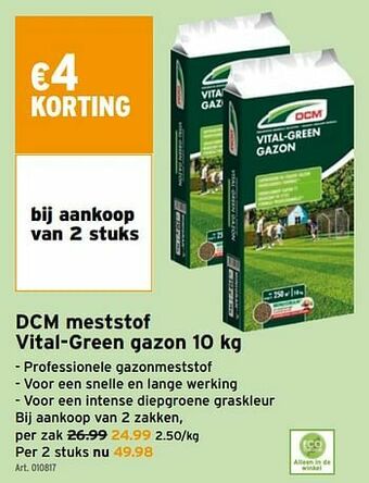 GAMMA Dcm meststof vital-green gazon aanbieding