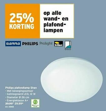 GAMMA Philips plafondlamp shan aanbieding