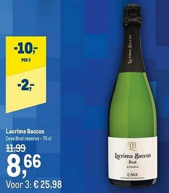 Makro Lacrima baccus cava brut reserva aanbieding