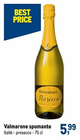 Valmarone spumante italië - prosecco