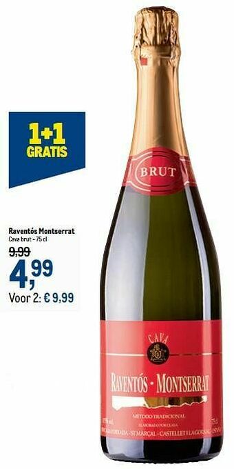 Makro Raventós montserrat cava brut aanbieding