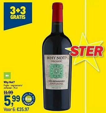 Makro Why not? puglia - negroamaro- zinfandel aanbieding