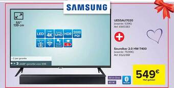 Hyper Carrefour Samsung ledtv aanbieding