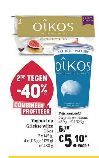 Oikos Yoghurt Griekse Wijze