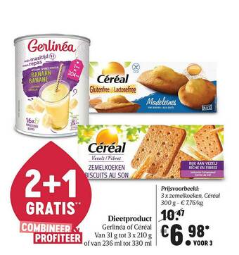 Delhaize Dieetproduct Gerlinea Of Cereal aanbieding