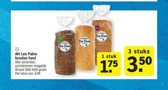 Albert Heijn AH Les Pains Broden Heel aanbieding