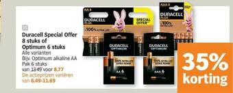 Duracell Special Offer 8 Stuks Of Optimum 6 Stuks