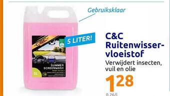Action C&C Ruitenwisser-vloeistof aanbieding