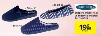 Hyper Carrefour Slippers of ballerina's voor dames of heren aanbieding