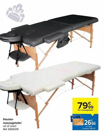 Carrefour Houten massagetafel aanbieding