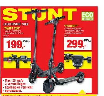 Hubo Stunt Elektrische Step aanbieding