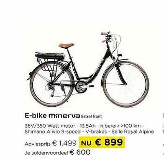 Molecule E-bike Minerva Estrel Front aanbieding