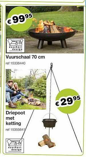 Vuurschaal, Driepoot Met Ketting