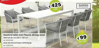 Europoint Gosford Tafel Met Fleurie Dining Stoel aanbieding